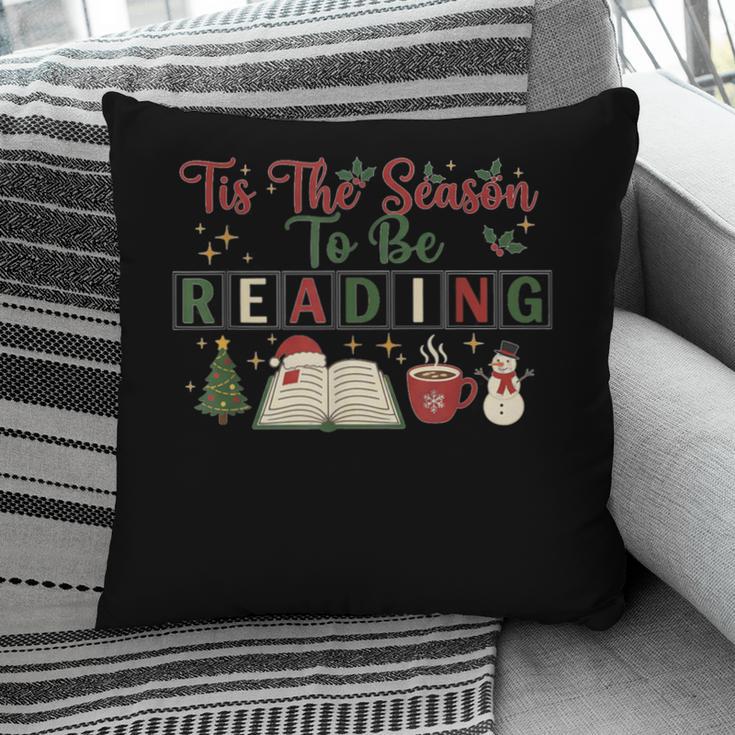 Xmas Books Tis The Season To Be Reading Book Lover Pillowcase