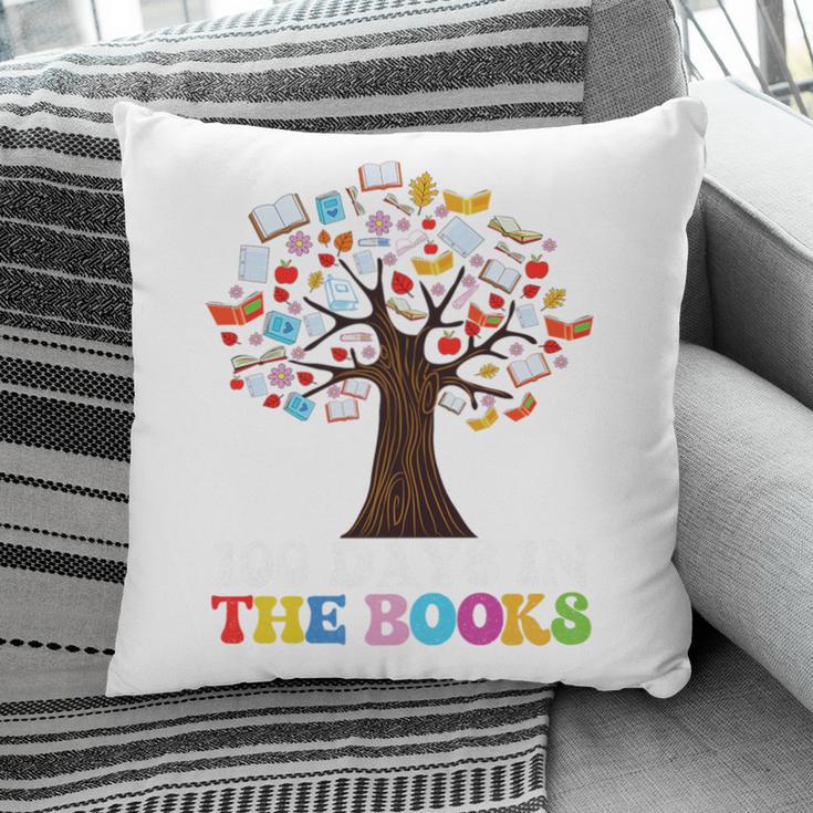 100 Days In The Books Reading Teacher 100th Day Of School Premium Tri-Blend Pillowcase
