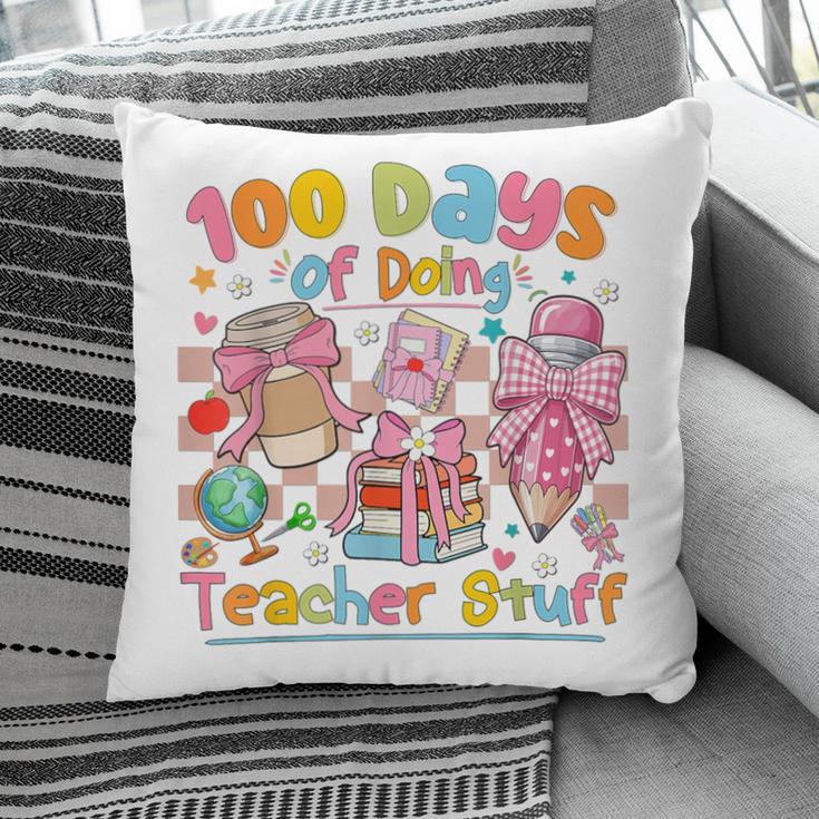 100th Day Of School Teacher 100 Days Coffee Books Pillowcase 100th Day Of School Teacher 100 Days Coffee Books Pillowcase
