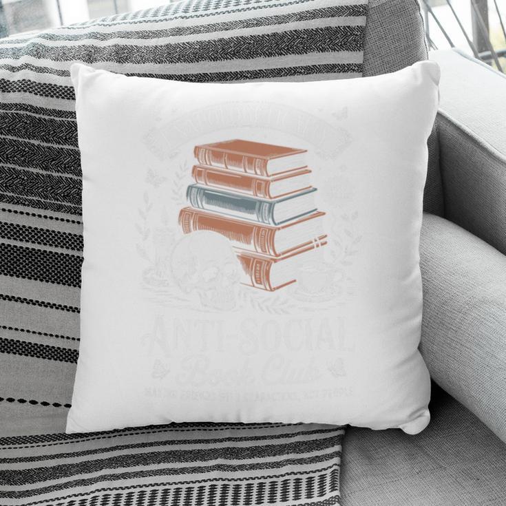 Anti-Social Book Club Reader Books & Coffee Dark Academia Premium Tri-Blend Pillowcase