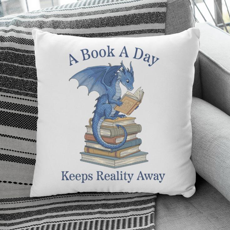 A Book A Day Keeps Reality Away Premium Tri-Blend Pillowcase