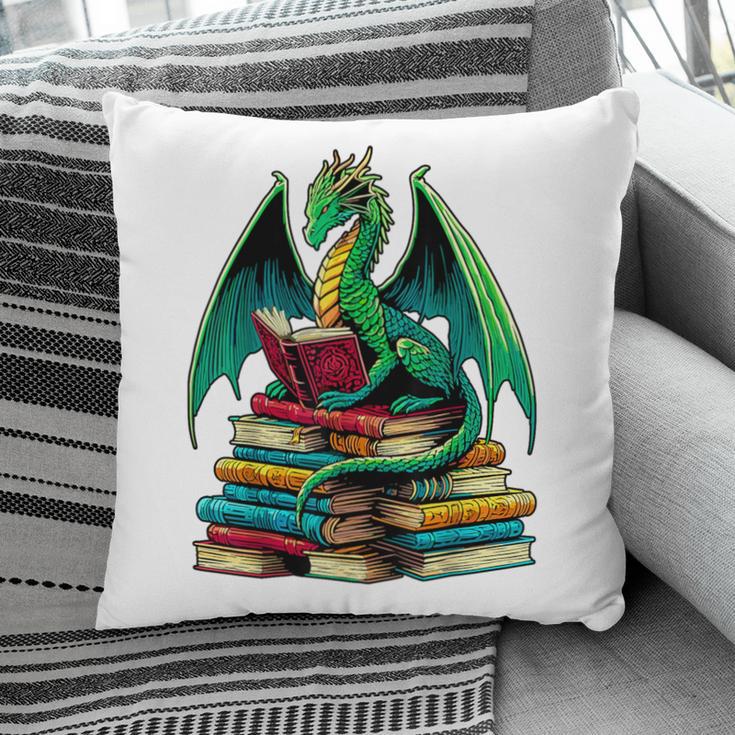 Book Dragon Reading Books Pillowcase