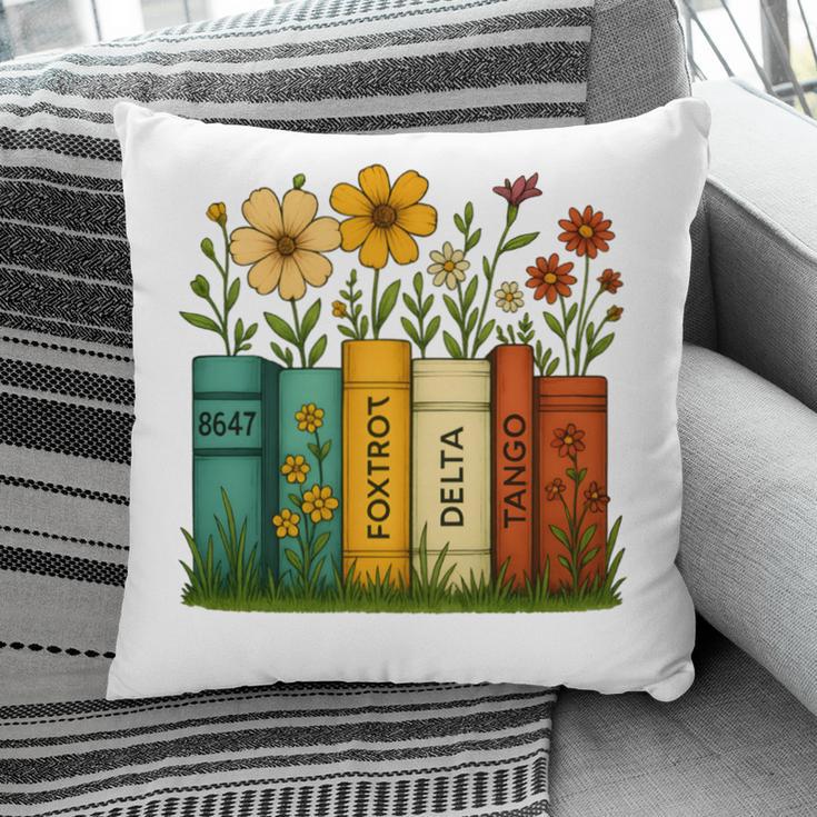 Book Flower 8647 Foxtrots Deltas Tangos Pillowcase