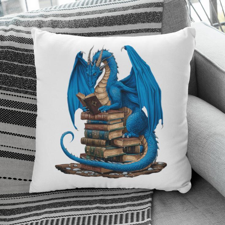 Book Lover Bookworm Reading Books Dragon Premium Tri-Blend Pillowcase