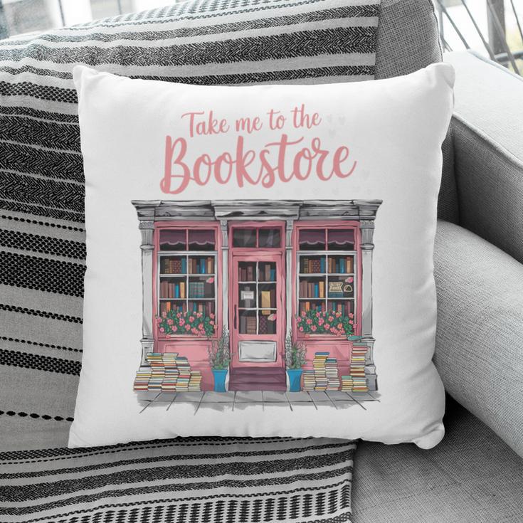 Take Me To The Book Store Librarians Valentine's Day Premium Pillowcase