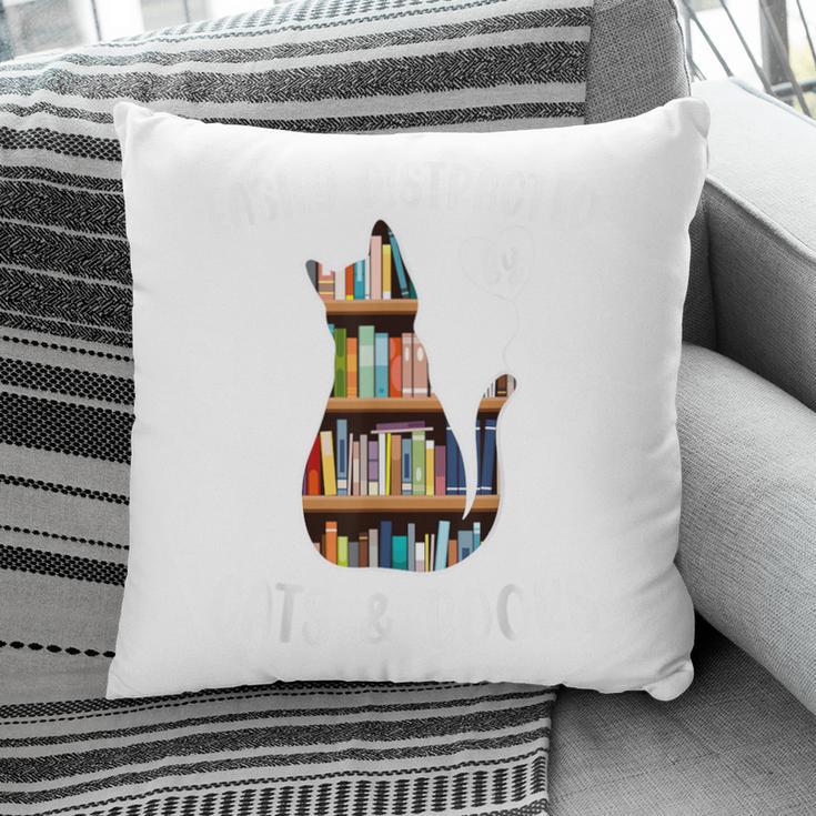 Cat Lover Tee Women Book Lover Reading Librarian Read Pillowcase