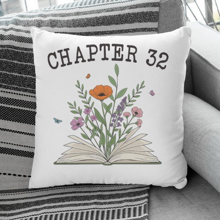 Chapter 32- Book Lovers & Readers 32nd Birthday Wildflowers Premium Tri-Blend Pillowcase