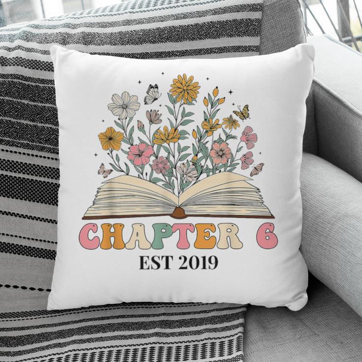 Chapter 6 Years Old 6th Birthday Wildflower Book Lover Pillowcase
