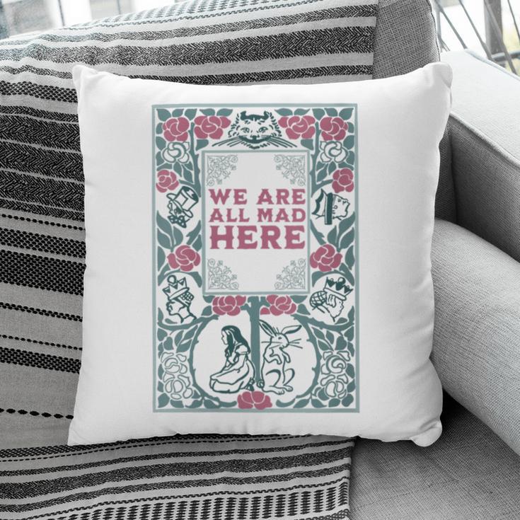 Cheshire Cat Alice In Wonderland Vintage Book Pillowcase