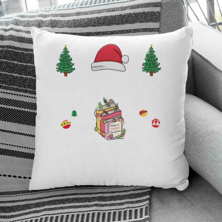Christmas Tee Most Likely To Read A Book On Christmas Pillowcase