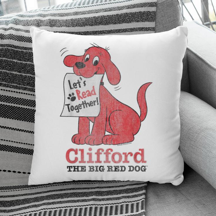 Clifford The Big Red Dog Let's Read Together Vintage Book Pillowcase