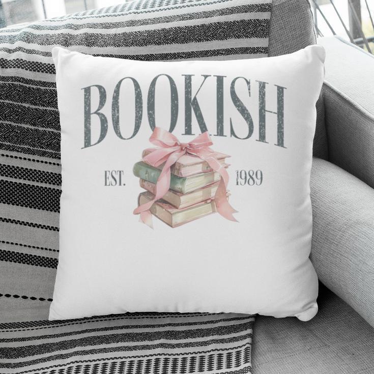 Coquette Bow Book Lover Bookish Coquette Aesthetic Reading Pillowcase