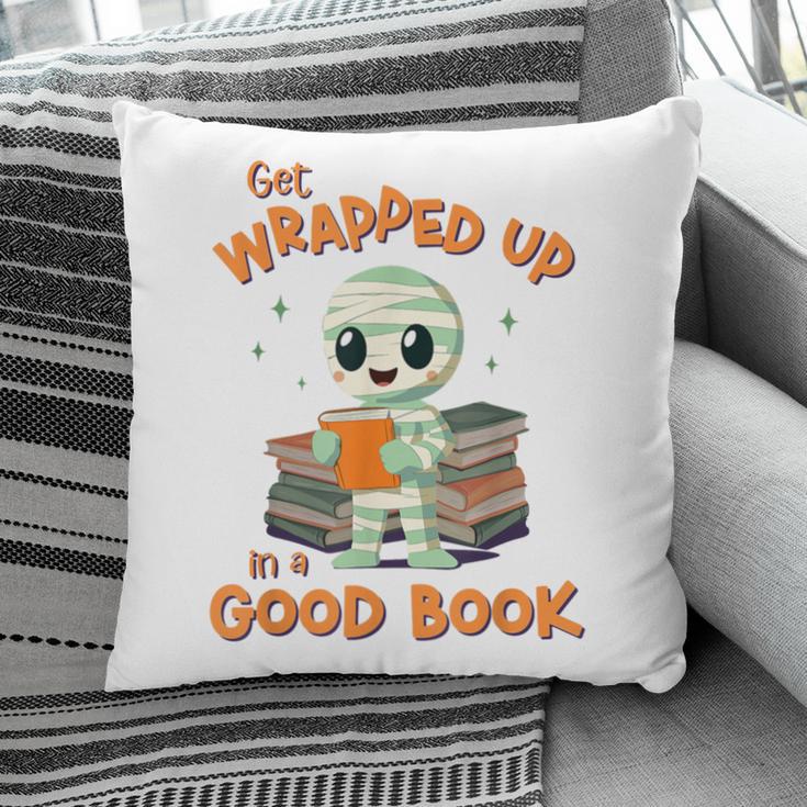 Cute Halloween Teacher Librarian Mummy Reading Books Pillowcase