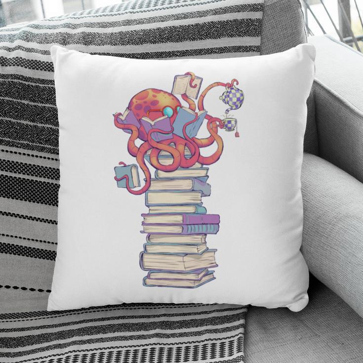 Cute Octopus Bookworm Fun Reading Tee For Book Lovers Pillowcase