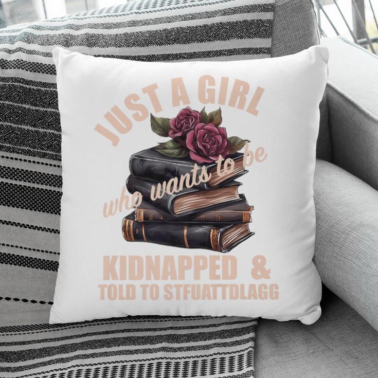Dark Romance Women Told To STFUATTDLAGG Smutt Book Merch Premium Pillowcase