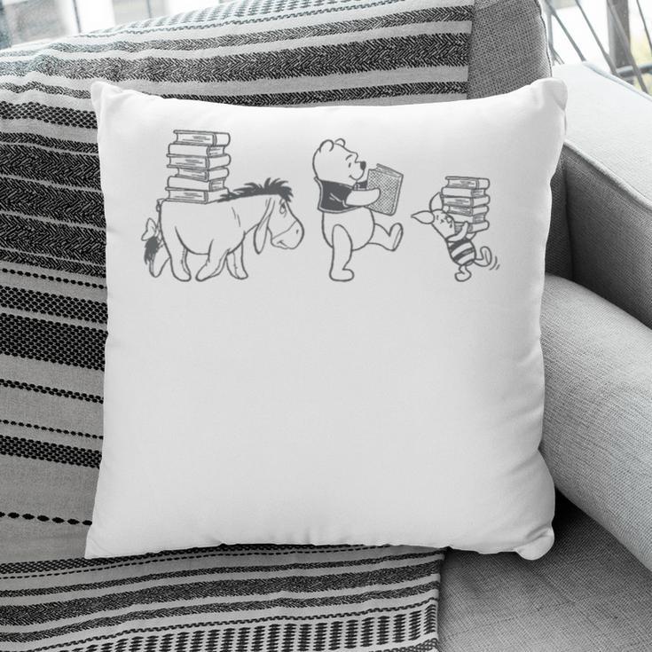 Disney Winnie The Pooh Eeyore Pooh & Piglet Carrying Books Pillowcase