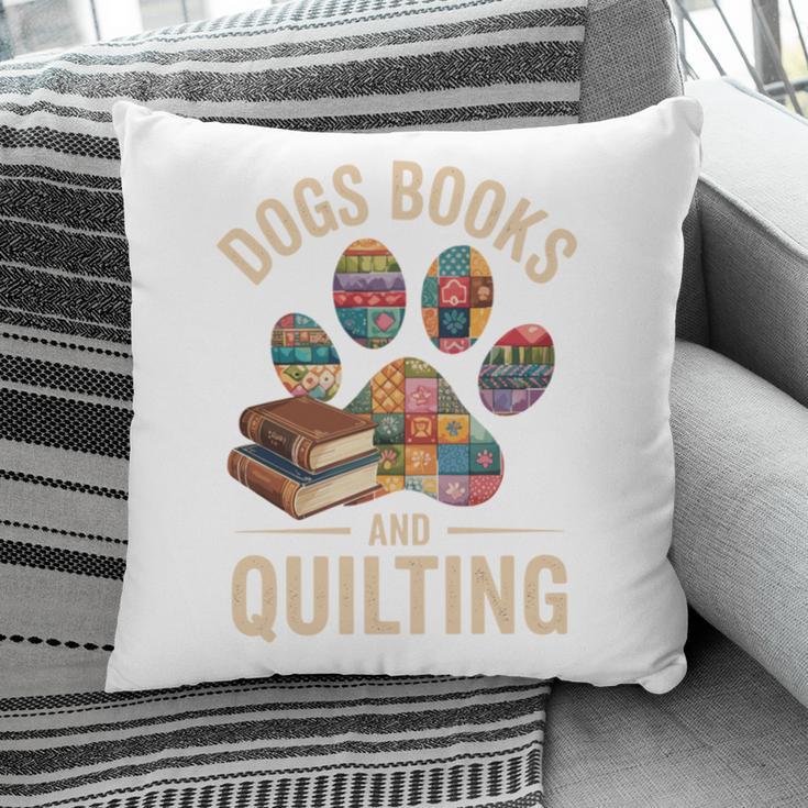 Dogs Books And Quilting Pillowcase
