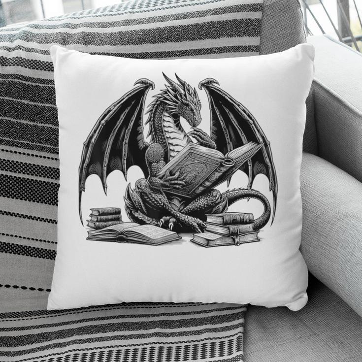 Dragon Reading Book Bookworm Books Dragon Learning Pillowcase