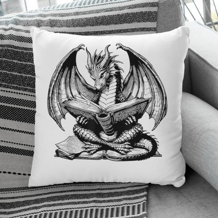 Dragon Reading Book Bookworm Books Dragon Lover Learning Pillowcase