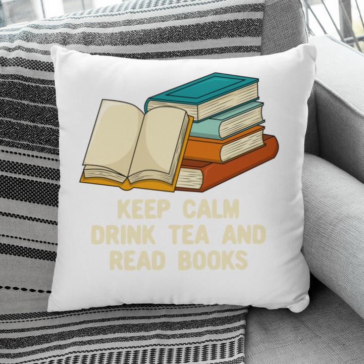 Drink Tea And Read Books Reading Bookworm Literature Pillowcase