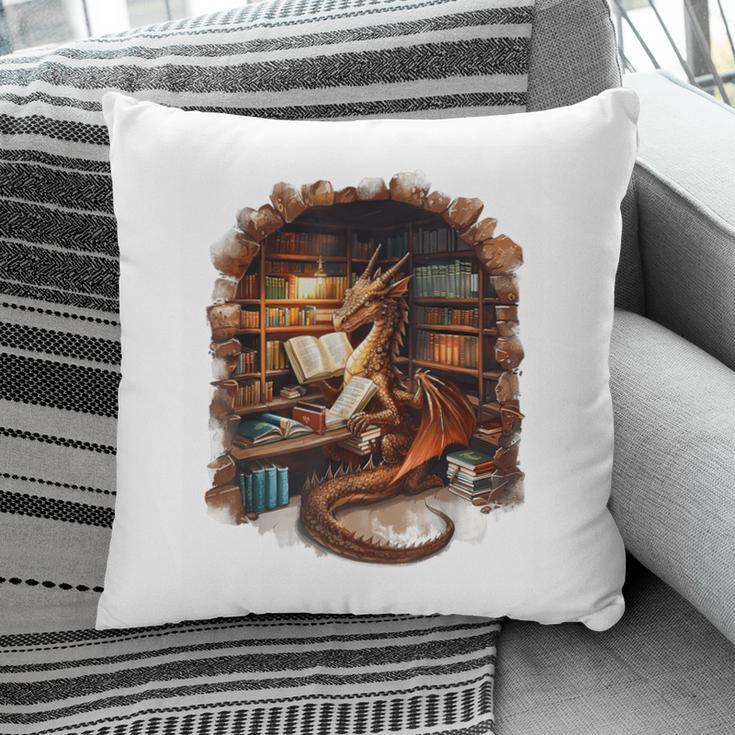 Fantasy Dragon Reading Book Lover Pillowcase