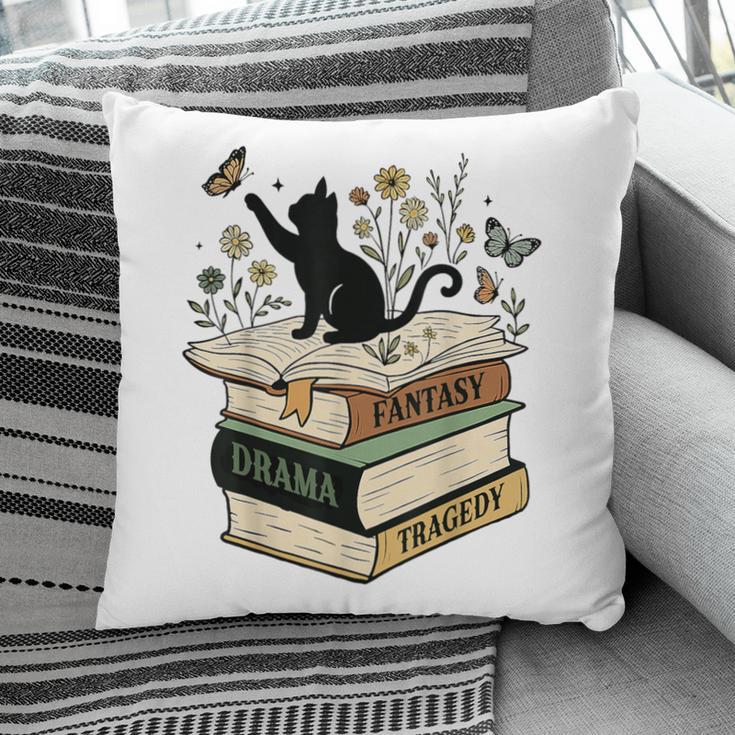 Fantasy Drama Tragedy Cat Book Lover Reading Humor Pillowcase Fantasy Drama Tragedy Cat Book Lover Reading Humor Pillowcase