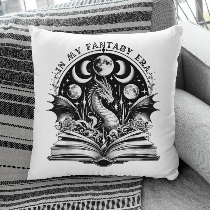 In My Fantasy Era Books Dragon & Moon Bookish Bookworm Pillowcase