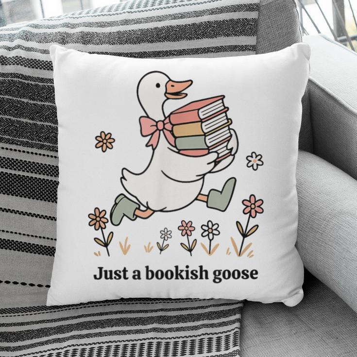 Goose With Books Cute Bookworm Reader Pillowcase