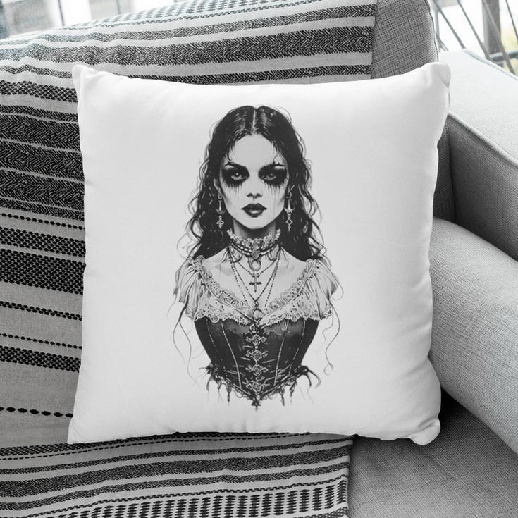 Gothic Goth Girl Woman Movie Book Art Pillowcase