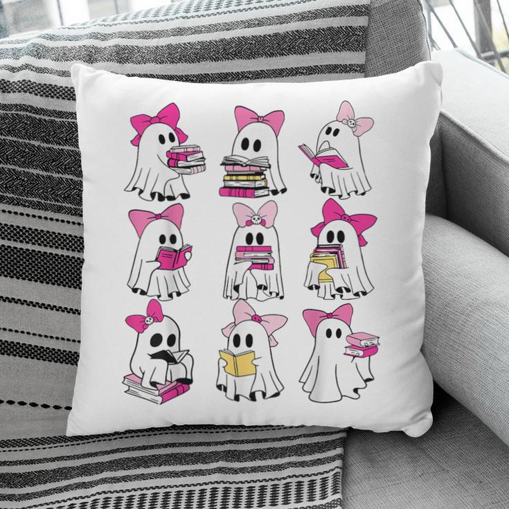 Halloween Pink Ghost Read More Books Spooky Boo Teacher Kids Pillowcase