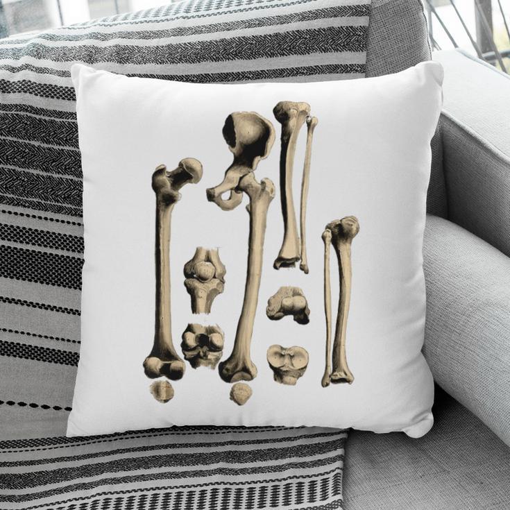 Hip And Leg Bones Book Print Vintage Human Bones Pillowcase
