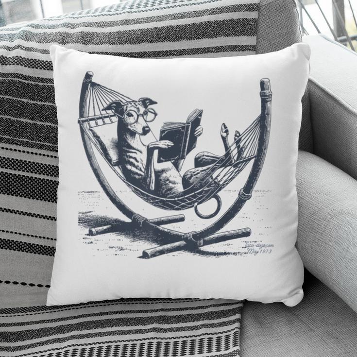 Italian Greyhound Whippet Dog Reading Book Hammock Iggy Mom Pillowcase