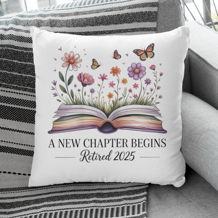 a New Chapter Begins Retired 2025 Floral Book Retirement Pillowcase a New Chapter Begins Retired 2025 Floral Book Retirement Pillowcase