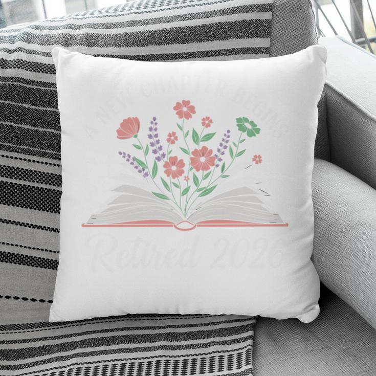New Chapter Begins Retired 2026 Floral Book Retirement Women Pillowcase New Chapter Begins Retired 2026 Floral Book Retirement Women Pillowcase