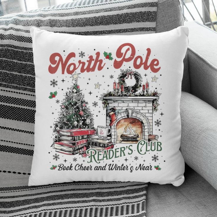 North Pole Book Club Book Lover Bookish Bookworm Christmas Pillowcase