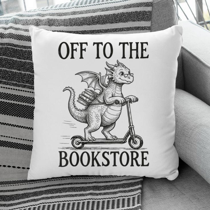 Off To The Bookstore Reading Bookworm Pillowcase