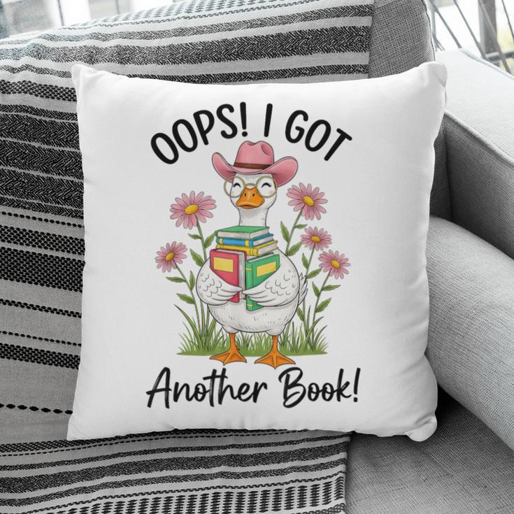 Oops I Got Another Book Cute Goose Librarian Reading Teacher Pillowcase