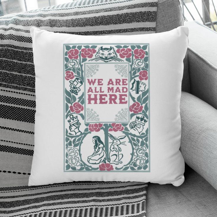 Puddin Threads Cheshire Cat Alice In Wonderland Vintage Book Adults Small Short Sleeve Classic Fit Pillowcase
