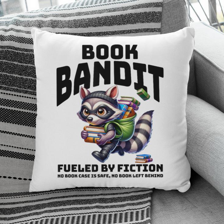 Racoon-Bookworm-Book Bandit-Fueled By Fiction Pillowcase