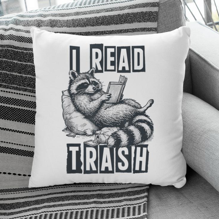 Racoon Reading Spicy Smutty Book Booktok I Read Trashy Books Pillowcase
