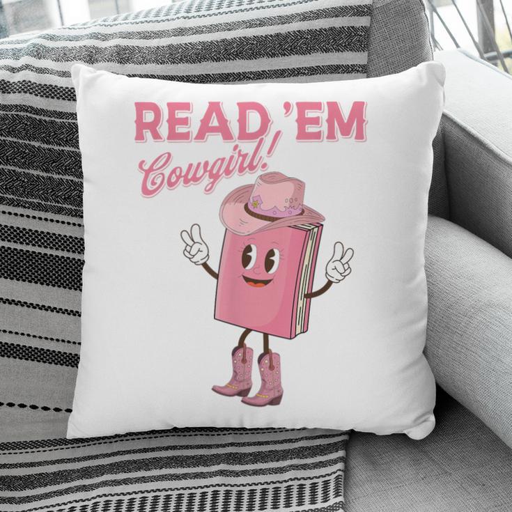 Read 'Em Western Cowgirl Retro Groovy Reading Books Pillowcase Read 'Em Western Cowgirl Retro Groovy Reading Books Pillowcase