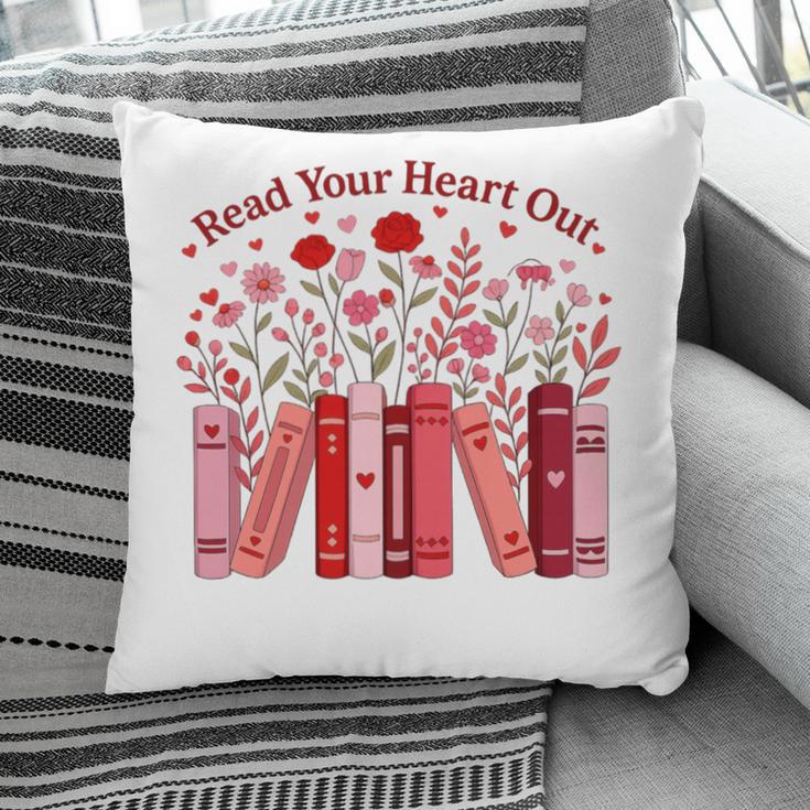 Read Your Heart Out Teacher Valentines Day Reading Book Pillowcase