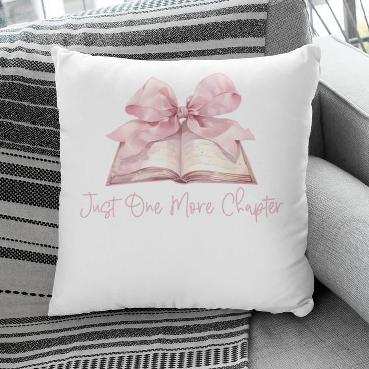 Reading Books Mom Mothers Day Coquette Pink Bow Book Lovers Pillowcase
