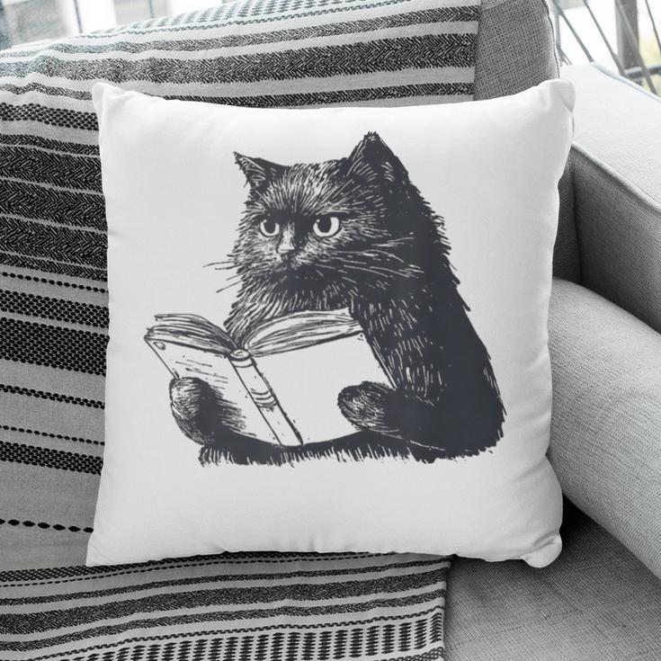 Reading Cat Cat Book Lover Pillowcase