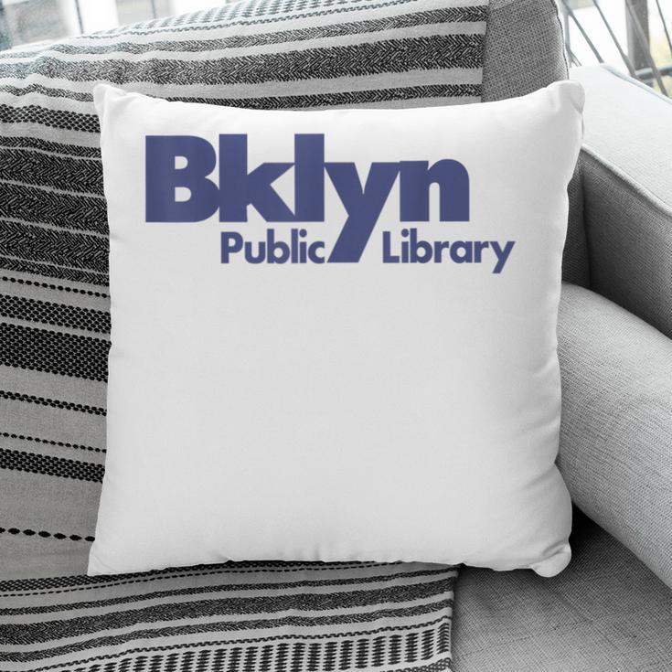 Retro Brooklyn Public Library NY New York Book Lover Pillowcase