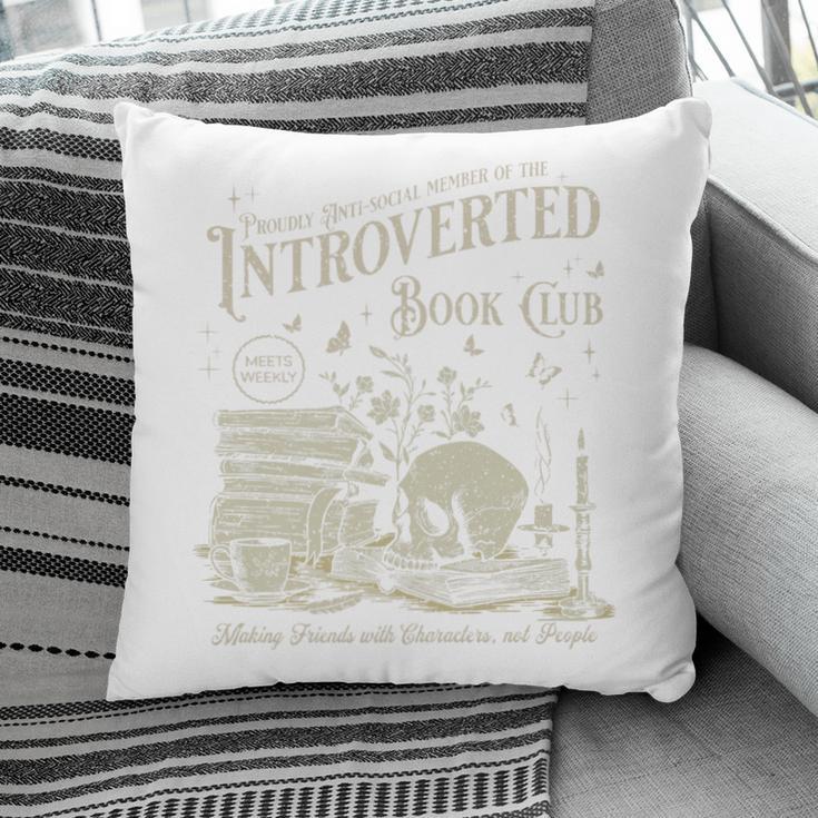 Retro Proud Anti Social Member Of Introverted Book Club Premium Tri-Blend Pillowcase