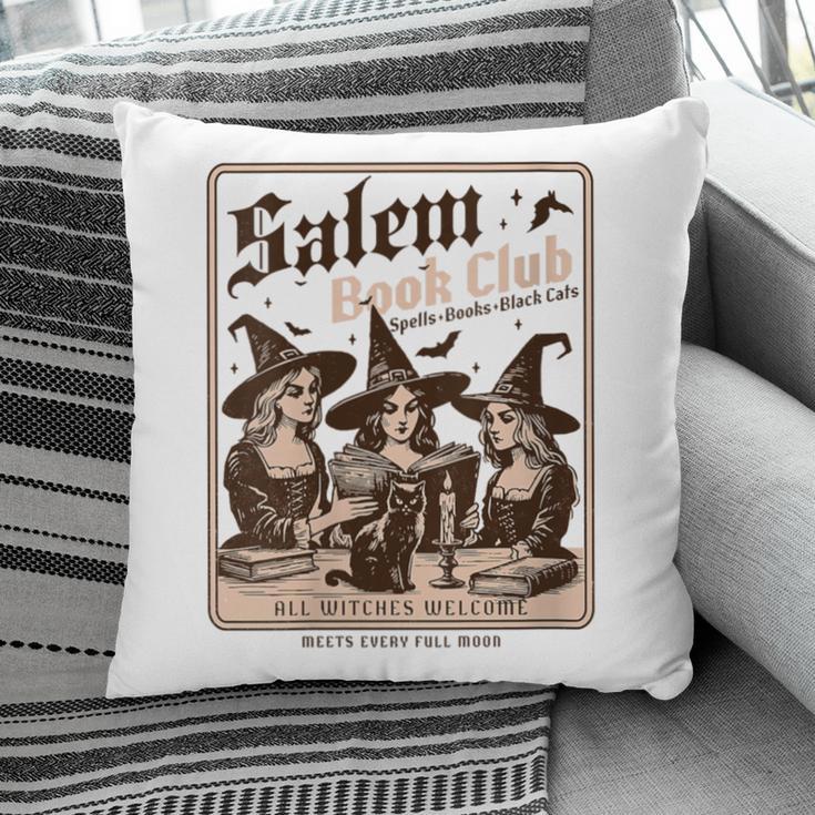 Salem Book Club Bookish Halloween Retro Salem Witch Book Pillowcase Salem Book Club Bookish Halloween Retro Salem Witch Book Pillowcase