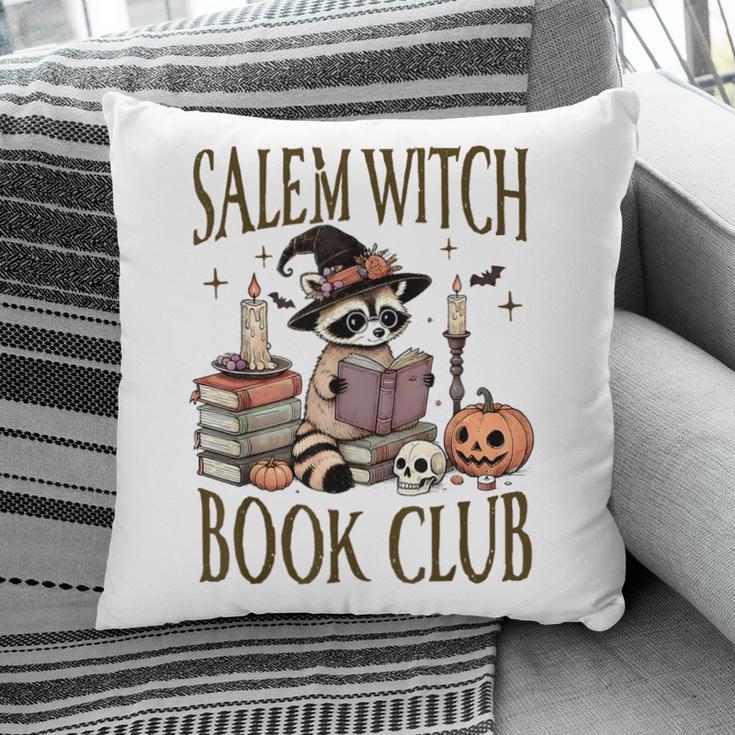 Salem Witch Book Club Raccoon Reading Pillowcase