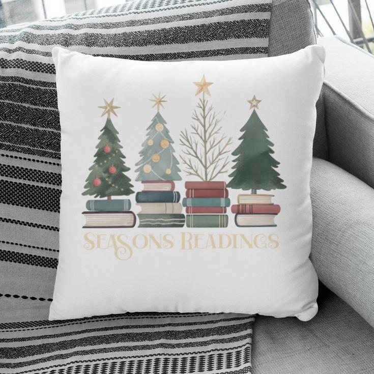 Seasons Readings Christmas Tree Book Lover Pillowcase