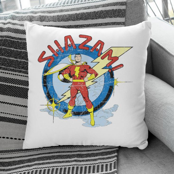 Shazam Comic Book Art Heroic Portrait Vintage Pillowcase